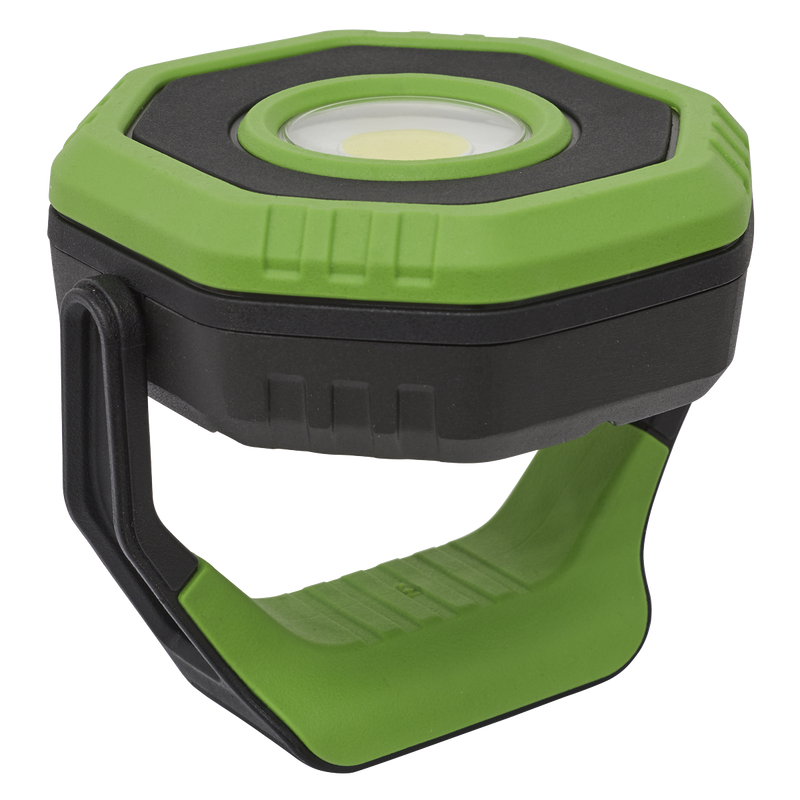 Sealey LED1400P 360‚Äö√†√∂‚àö√°¬¨¬®‚Äö√†√ª 14W COB LED Rechargeable Pocket Floodlight with Magnet - Green