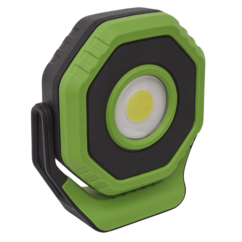 Sealey LED1400P 360‚Äö√†√∂‚àö√°¬¨¬®‚Äö√†√ª 14W COB LED Rechargeable Pocket Floodlight with Magnet - Green