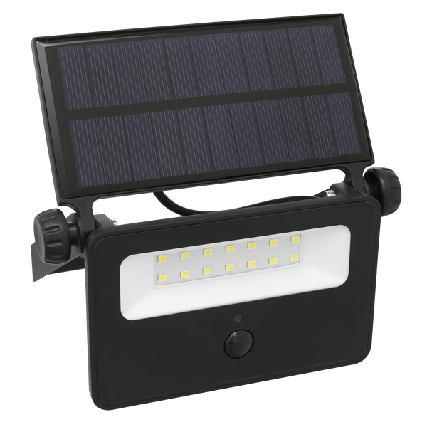 Sealey LED16S Extra-Slim Solar Floodlight with Wall Bracket 16W SMD LED