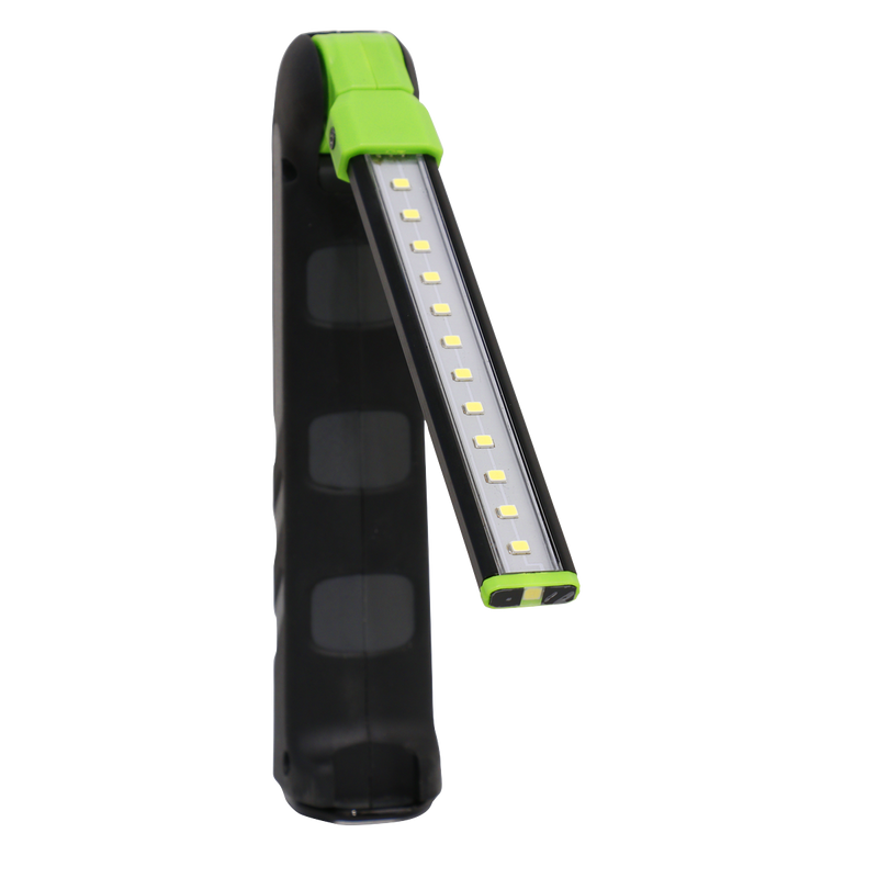Sealey LED1801 12 SMD LED & 1W SMD LED Rechargeable Slim Folding Inspection Light