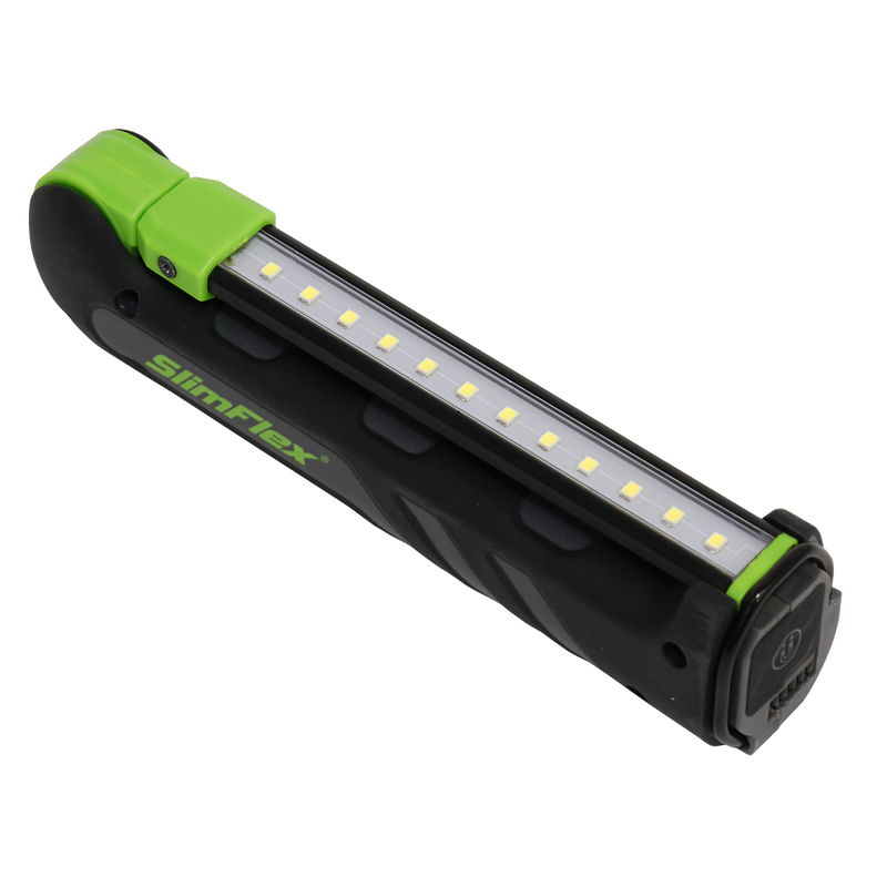 Sealey LED1801 12 SMD LED & 1W SMD LED Rechargeable Slim Folding Inspection Light