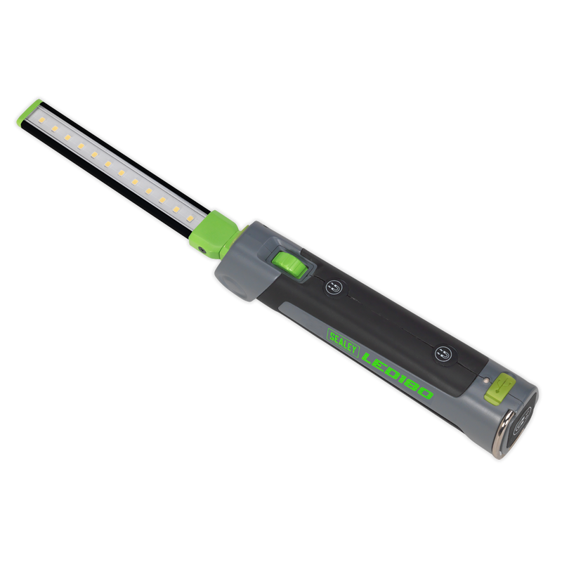 Sealey LED180 12 SMD & 1W SMD LED Rechargeable Slim Inspection Light