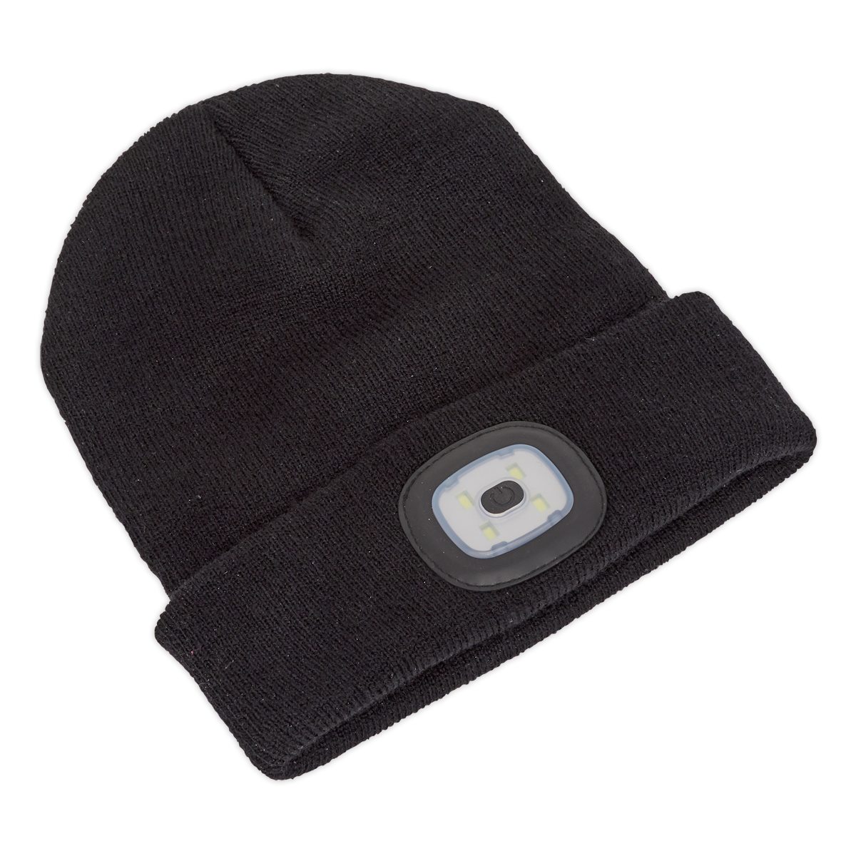Sealey LED185 4 SMD LED USB Rechargeable Beanie Hat