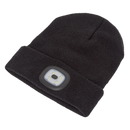 Sealey LED185 4 SMD LED USB Rechargeable Beanie Hat
