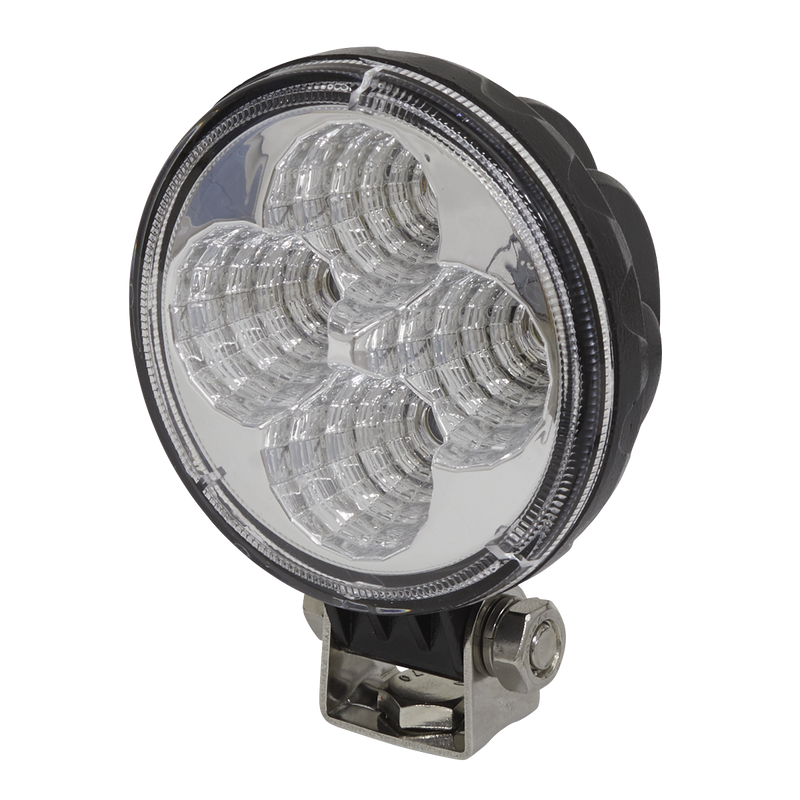 Sealey LED1R 12W SMD LED Mini Round Work Light with Mounting Bracket