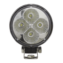 Sealey LED1R 12W SMD LED Mini Round Work Light with Mounting Bracket