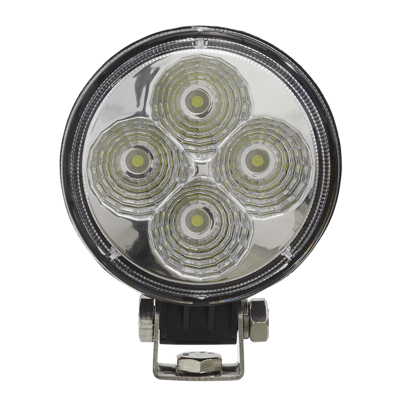 Sealey LED1R 12W SMD LED Mini Round Work Light with Mounting Bracket