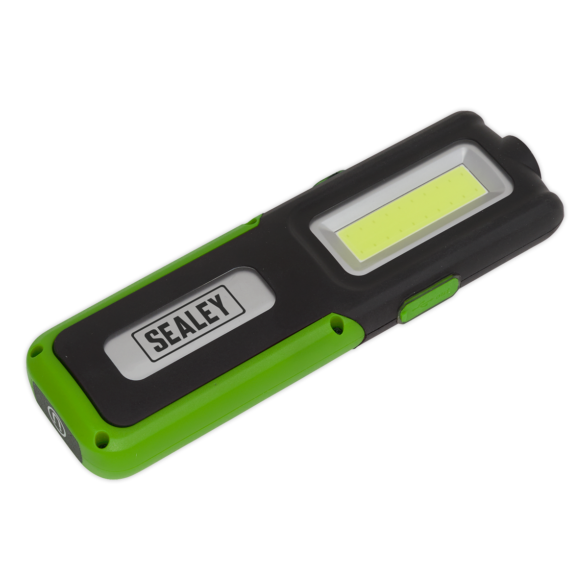 Sealey LED318G 5W COB & 3W SMD LED Rechargeable Inspection Light with Power Bank - Green