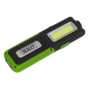 Sealey LED318G 5W COB & 3W SMD LED Rechargeable Inspection Light with Power Bank - Green