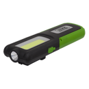 Sealey LED318G 5W COB & 3W SMD LED Rechargeable Inspection Light with Power Bank - Green