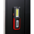 Sealey LED318R 5W COB & 3W SMD LED Rechargeable Inspection Light with Power Bank - Red