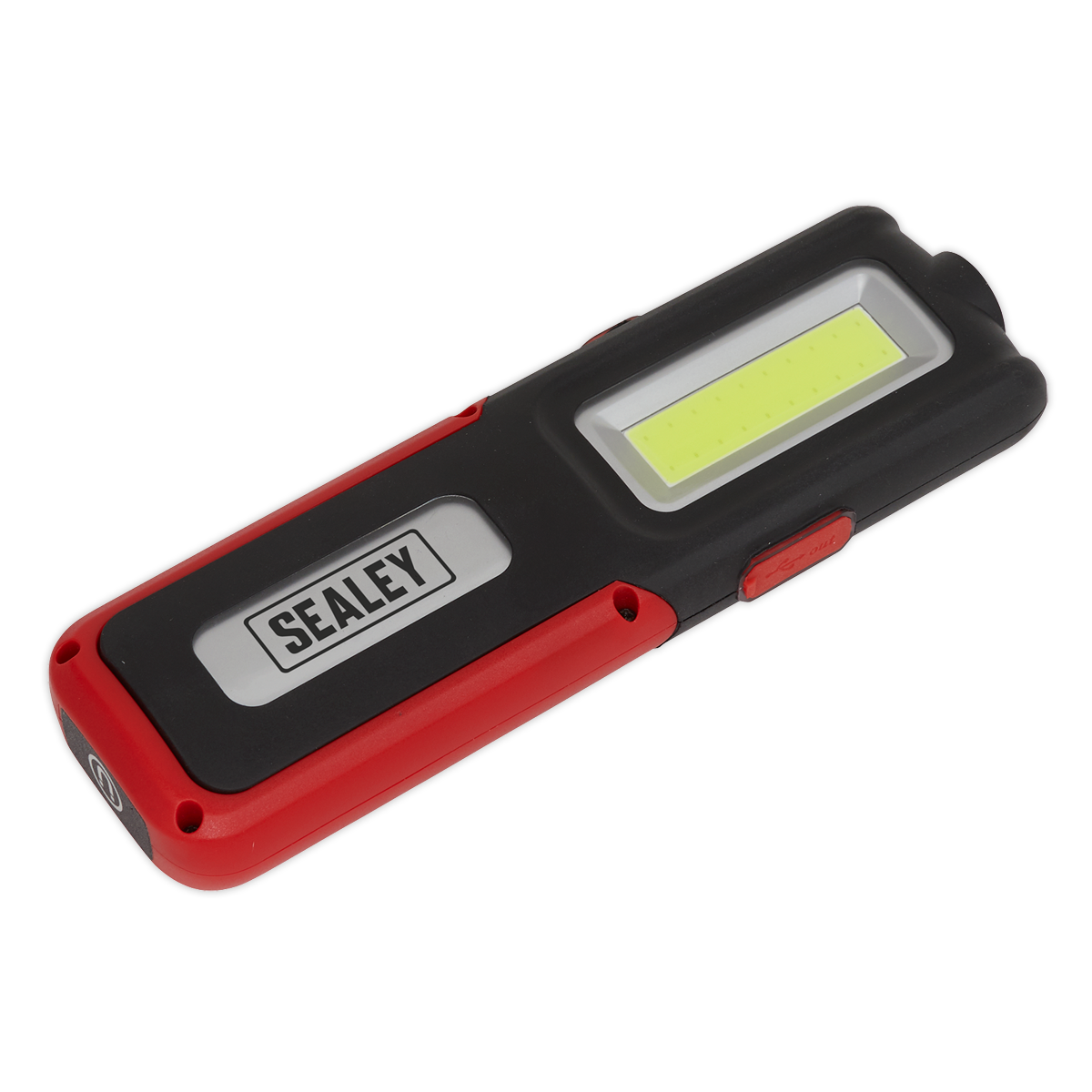 Sealey LED318R 5W COB & 3W SMD LED Rechargeable Inspection Light with Power Bank - Red