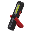 Sealey LED318R 5W COB & 3W SMD LED Rechargeable Inspection Light with Power Bank - Red