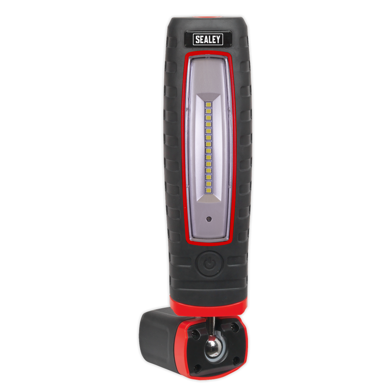 Sealey LED360R 360‚Äö√†√∂‚àö√°¬¨¬®‚Äö√†√ª 14 SMD LED & 3W SMD LED Red Lithium-ion Rechargeable Inspection Light