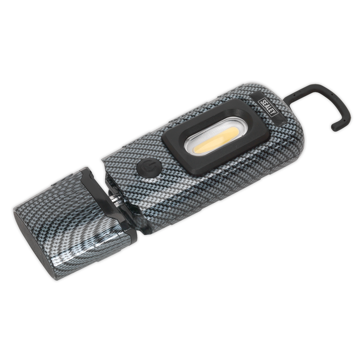 Sealey LED3601CF 360‚Äö√Ñ√∂‚àö‚Ä†‚àö‚àÇ‚Äö√†√∂‚àö¬∞¬¨¬®¬¨¬Æ‚Äö√Ñ√∂‚àö‚Ä†‚àö¬™ 3W COB & 1W SMD LED Rechargeable Carbon Fibre Effect Inspection Light