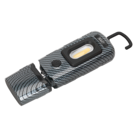 Sealey LED3601CF 360‚Äö√Ñ√∂‚àö‚Ä†‚àö‚àÇ‚Äö√†√∂‚àö¬∞¬¨¬®¬¨¬Æ‚Äö√Ñ√∂‚àö‚Ä†‚àö¬™ 3W COB & 1W SMD LED Rechargeable Carbon Fibre Effect Inspection Light