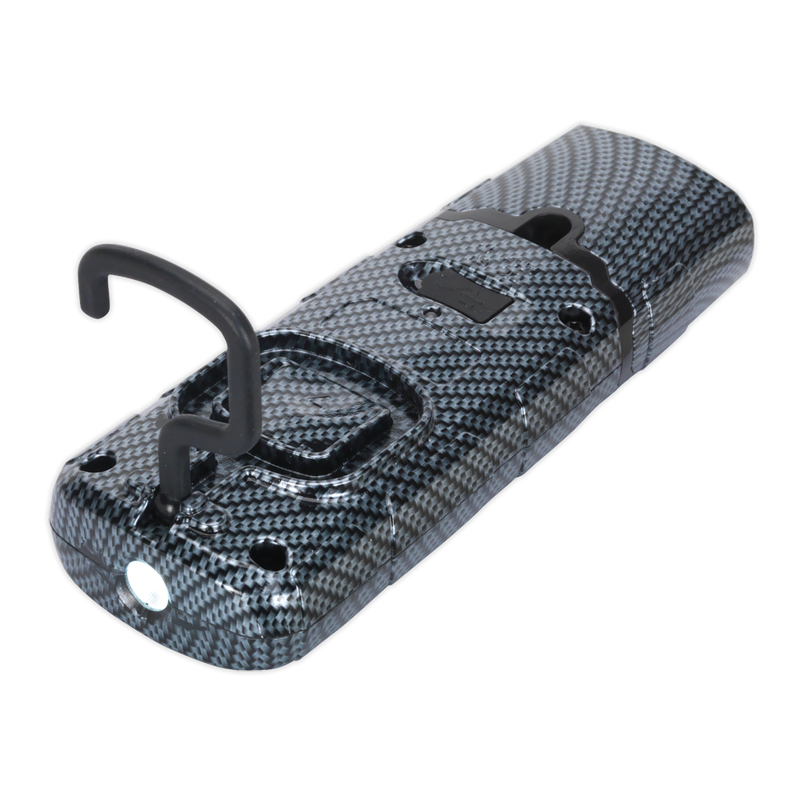 Sealey LED3601CF 360‚Äö√†√∂‚àö√°¬¨¬®‚Äö√†√ª 3W COB & 1W SMD LED Rechargeable Carbon Fibre Effect Inspection Light