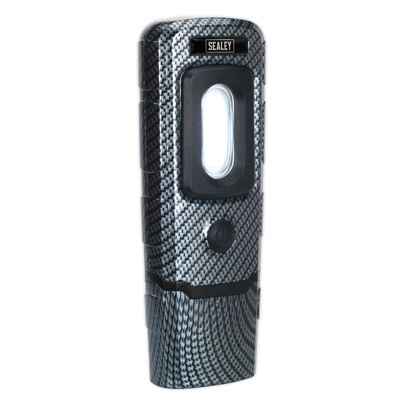 Sealey LED3601CF 360‚Äö√†√∂‚àö√°¬¨¬®‚Äö√†√ª 3W COB & 1W SMD LED Rechargeable Carbon Fibre Effect Inspection Light