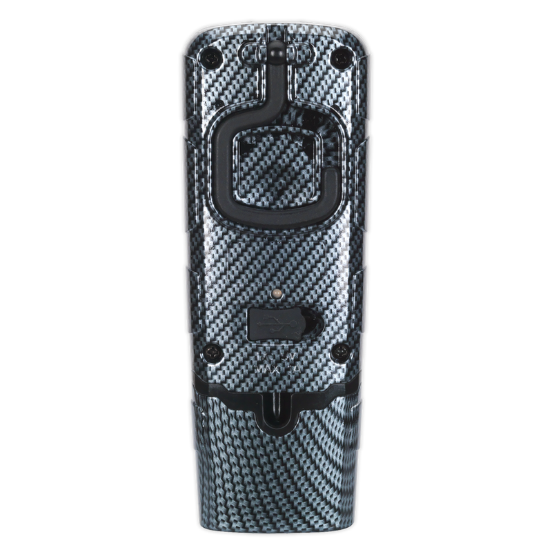 Sealey LED3601CF 360‚Äö√†√∂‚àö√°¬¨¬®‚Äö√†√ª 3W COB & 1W SMD LED Rechargeable Carbon Fibre Effect Inspection Light