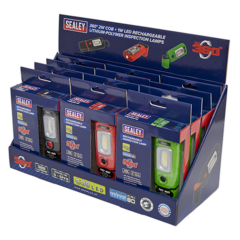 Sealey LED3601COMBO LED3601 Series - Display Box of 12