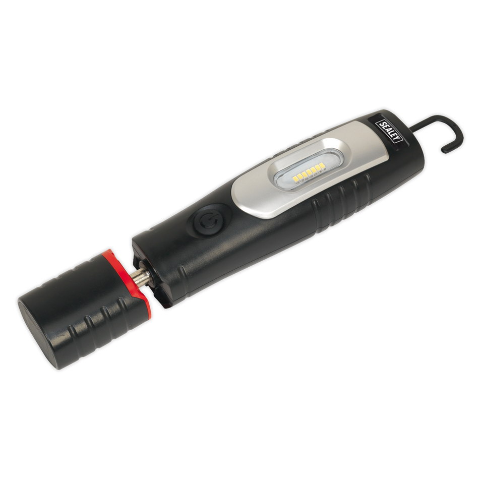 Sealey LED3602 360‚Äö√Ñ√∂‚àö‚Ä†‚àö‚àÇ‚Äö√†√∂‚àö¬∞¬¨¬®¬¨¬Æ‚Äö√Ñ√∂‚àö‚Ä†‚àö¬™ 7 SMD LED & 3W SMD LED Rechargeable Lithium-ion Inspection Light