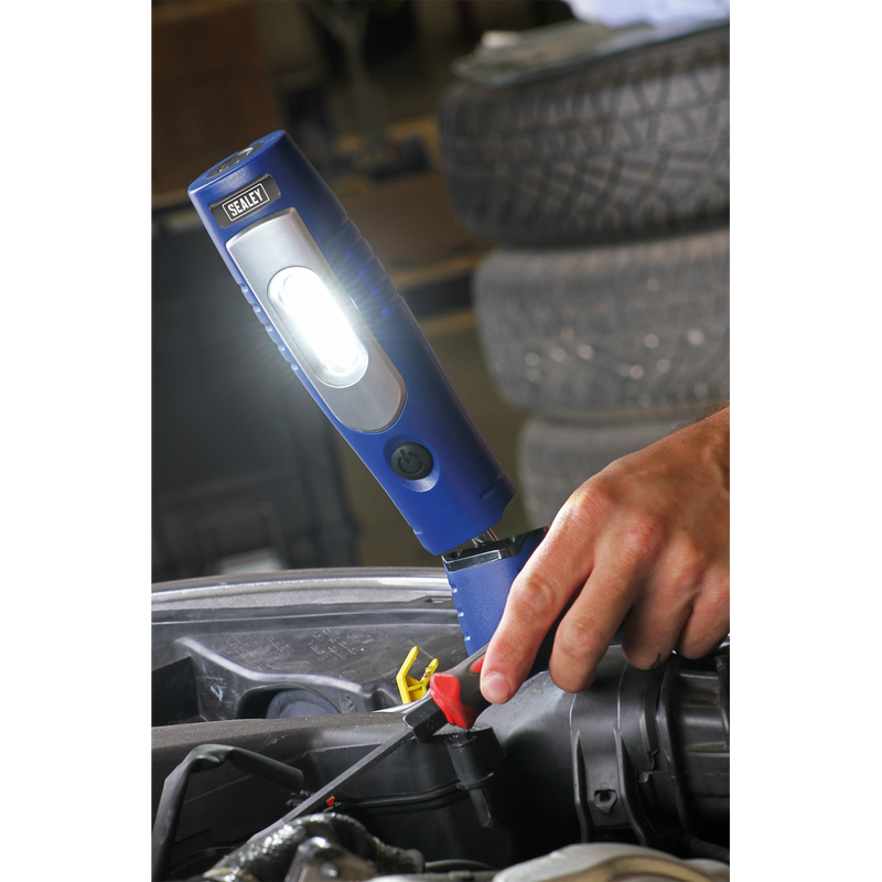 Sealey LED3602B 360‚Äö√†√∂‚àö√°¬¨¬®‚Äö√†√ª 7 SMD & 3W SMD LED Rechargeable Lithium-ion Inspection Light
