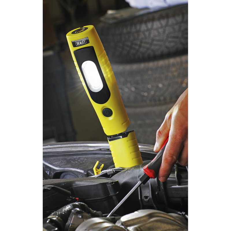 Sealey LED3602Y 360‚Äö√†√∂‚àö√°¬¨¬®‚Äö√†√ª 7 SMD & 3W SMD LED Rechargeable Inspection Light