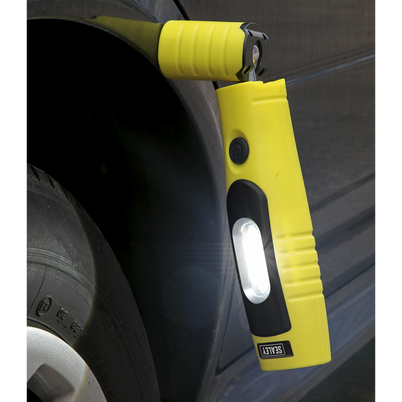 Sealey LED3602Y 360‚Äö√†√∂‚àö√°¬¨¬®‚Äö√†√ª 7 SMD & 3W SMD LED Rechargeable Inspection Light