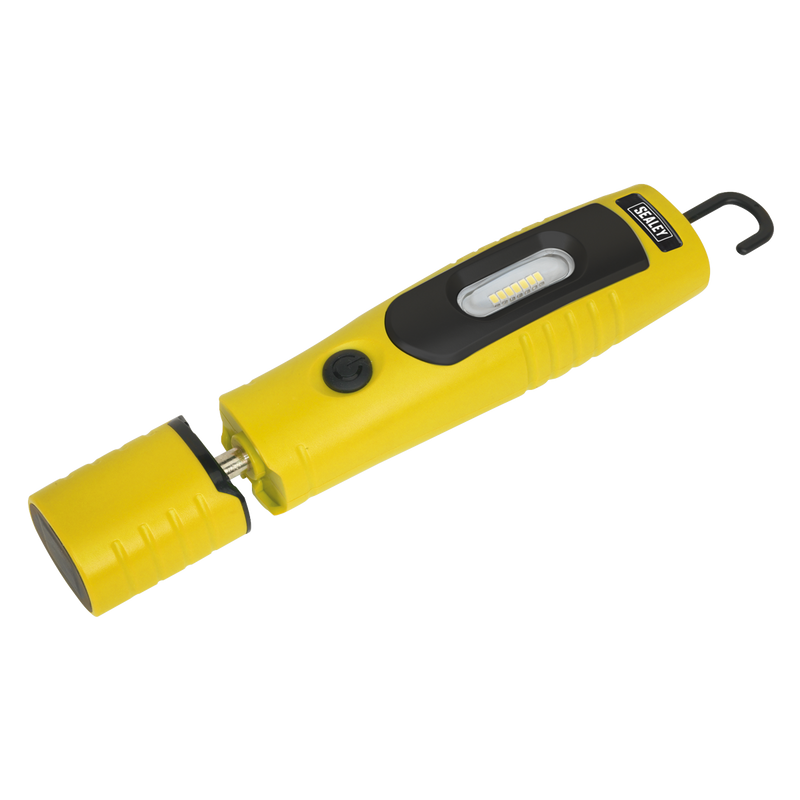 Sealey LED3602Y 360‚Äö√†√∂‚àö√°¬¨¬®‚Äö√†√ª 7 SMD & 3W SMD LED Rechargeable Inspection Light
