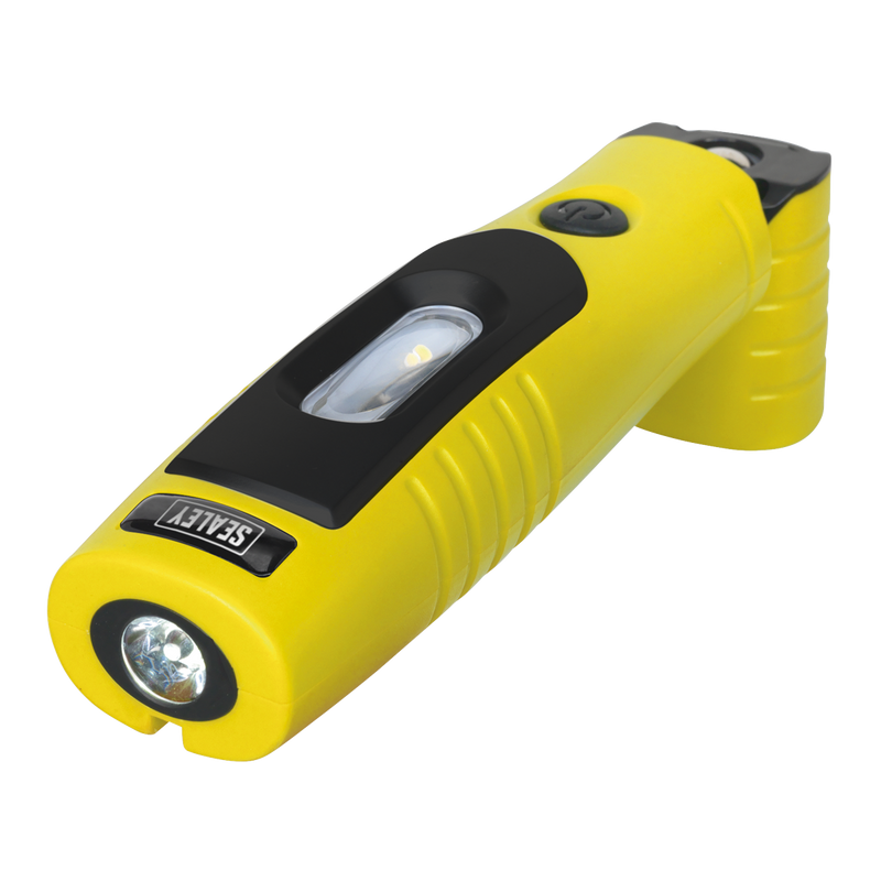 Sealey LED3602Y 360‚Äö√†√∂‚àö√°¬¨¬®‚Äö√†√ª 7 SMD & 3W SMD LED Rechargeable Inspection Light