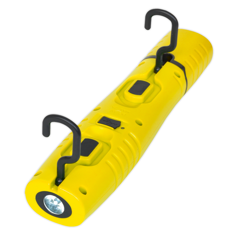 Sealey LED3602Y 360‚Äö√†√∂‚àö√°¬¨¬®‚Äö√†√ª 7 SMD & 3W SMD LED Rechargeable Inspection Light