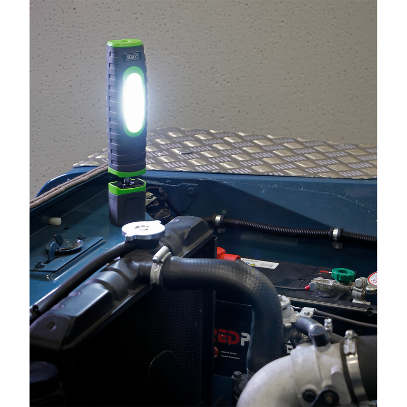 Sealey LED3606G 360‚Äö√†√∂‚àö√°¬¨¬®‚Äö√†√ª 24 SMD & 3W SMD LED Rechargeable Inspection Light - Green