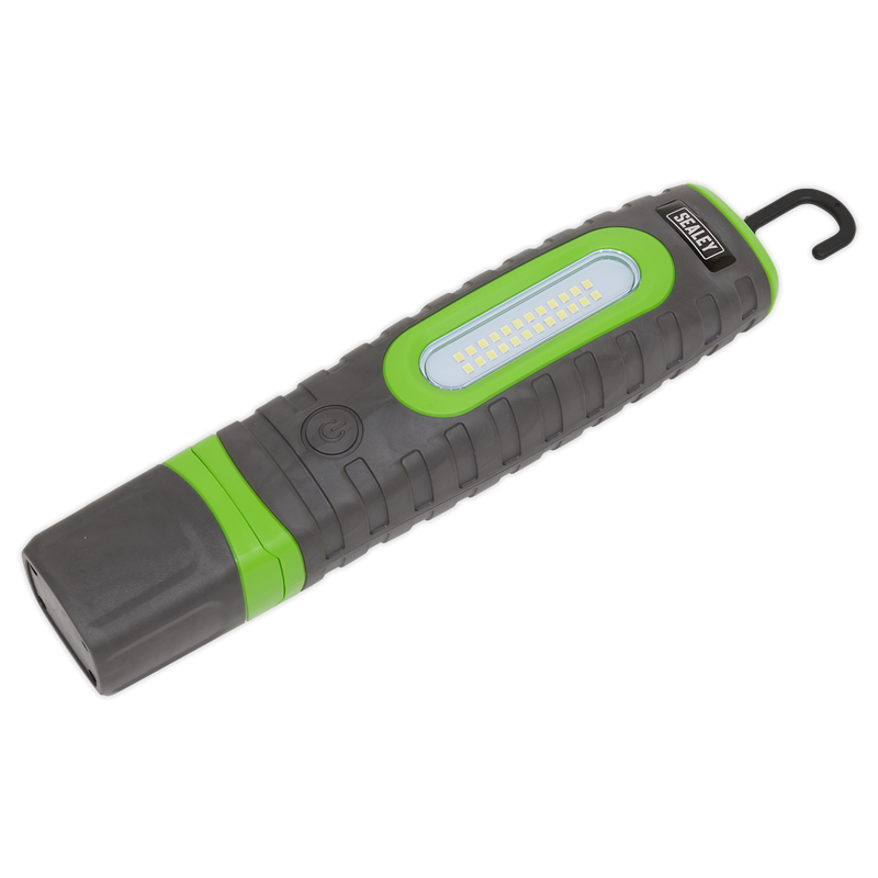 Sealey LED3606G 360‚Äö√†√∂‚àö√°¬¨¬®‚Äö√†√ª 24 SMD & 3W SMD LED Rechargeable Inspection Light - Green