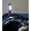 Sealey LED3606R 360‚Äö√†√∂‚àö√°¬¨¬®‚Äö√†√ª 24 SMD & 3W SMD LED Rechargeable Inspection Light - Red