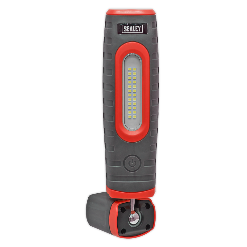 Sealey LED3606R 360‚Äö√†√∂‚àö√°¬¨¬®‚Äö√†√ª 24 SMD & 3W SMD LED Rechargeable Inspection Light - Red