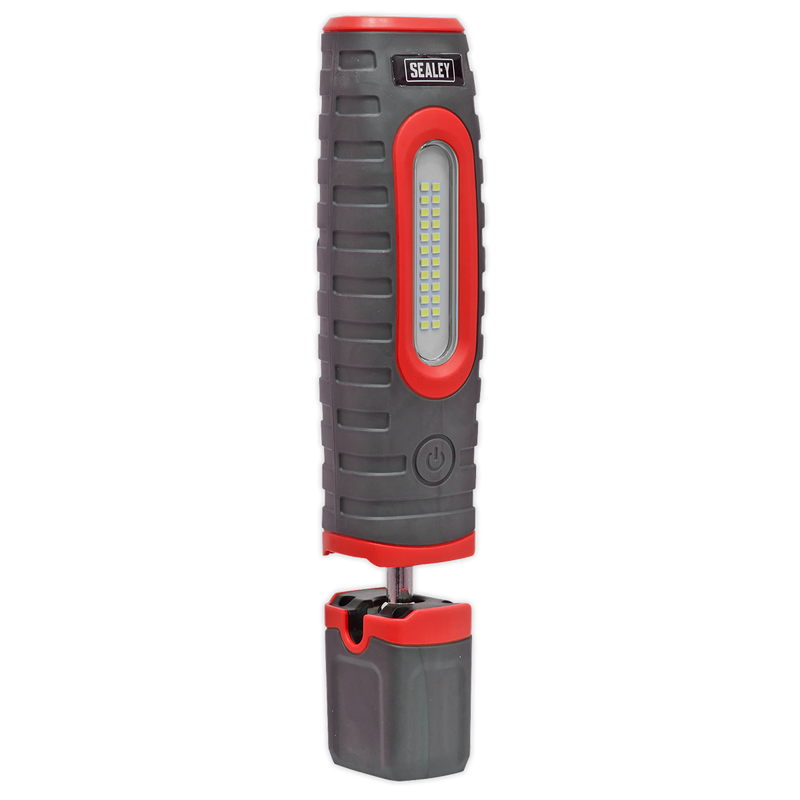 Sealey LED3606R 360‚Äö√†√∂‚àö√°¬¨¬®‚Äö√†√ª 24 SMD & 3W SMD LED Rechargeable Inspection Light - Red