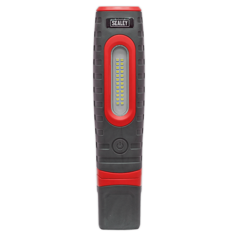 Sealey LED3606R 360‚Äö√†√∂‚àö√°¬¨¬®‚Äö√†√ª 24 SMD & 3W SMD LED Rechargeable Inspection Light - Red