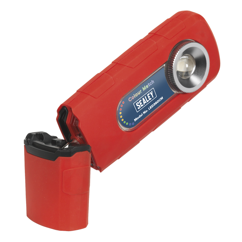 Sealey LED360CM 360‚Äö√†√∂‚àö√°¬¨¬®‚Äö√†√ª Rechargeable Inspection Light 5W COB LED Colour Match CRI 96 - 3-Colour