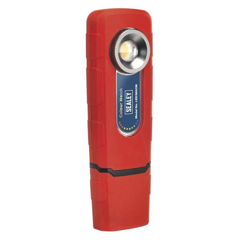 Sealey LED360CM 360‚Äö√†√∂‚àö√°¬¨¬®‚Äö√†√ª Rechargeable Inspection Light 5W COB LED Colour Match CRI 96 - 3-Colour