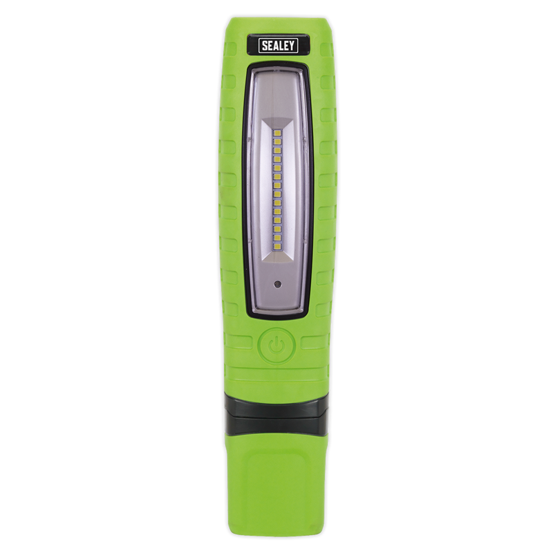 Sealey LED360G 360‚Äö√†√∂‚àö√°¬¨¬®‚Äö√†√ª 14 SMD LED & 3W SMD LED Hi-Vis Green Rechargeable Inspection Light