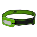 Sealey LED360HTG 2W COB LED Rechargeable Head Torch with Auto-Sensor - Green