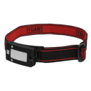 Sealey LED360HT 2W COB LED Rechargeable Head Torch with Auto-Sensor - Black