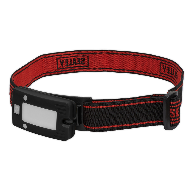 Sealey LED360HT 2W COB LED Rechargeable Head Torch with Auto-Sensor - Black