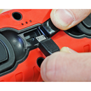 Sealey LED360PLUSR 360‚Äö√†√∂‚àö√°¬¨¬®‚Äö√†√ª 16 SMD & 3W SMD LED Rechargeable Inspection Light - Red