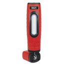 Sealey LED360PLUSR 360‚Äö√†√∂‚àö√°¬¨¬®‚Äö√†√ª 16 SMD & 3W SMD LED Rechargeable Inspection Light - Red