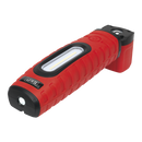 Sealey LED360PLUSR 360‚Äö√†√∂‚àö√°¬¨¬®‚Äö√†√ª 16 SMD & 3W SMD LED Rechargeable Inspection Light - Red