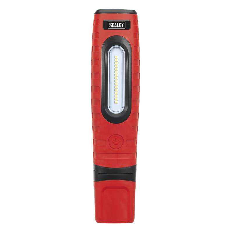 Sealey LED360PLUSR 360‚Äö√†√∂‚àö√°¬¨¬®‚Äö√†√ª 16 SMD & 3W SMD LED Rechargeable Inspection Light - Red