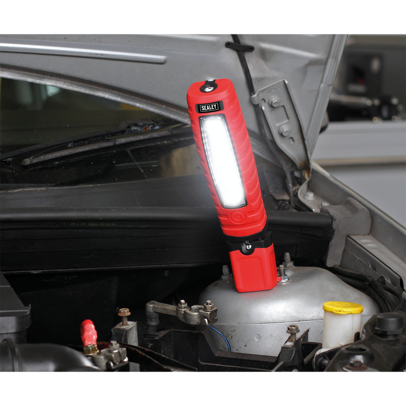 Sealey LED360R 360‚Äö√†√∂‚àö√°¬¨¬®‚Äö√†√ª 14 SMD LED & 3W SMD LED Red Lithium-ion Rechargeable Inspection Light