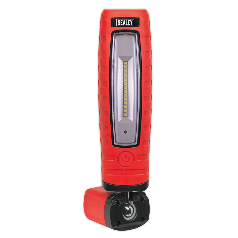 Sealey LED360R 360‚Äö√Ñ√∂‚àö‚Ä†‚àö‚àÇ‚Äö√†√∂‚àö¬∞¬¨¬®¬¨¬Æ‚Äö√Ñ√∂‚àö‚Ä†‚àö¬™ 14 SMD LED & 3W SMD LED Red Lithium-ion Rechargeable Inspection Light