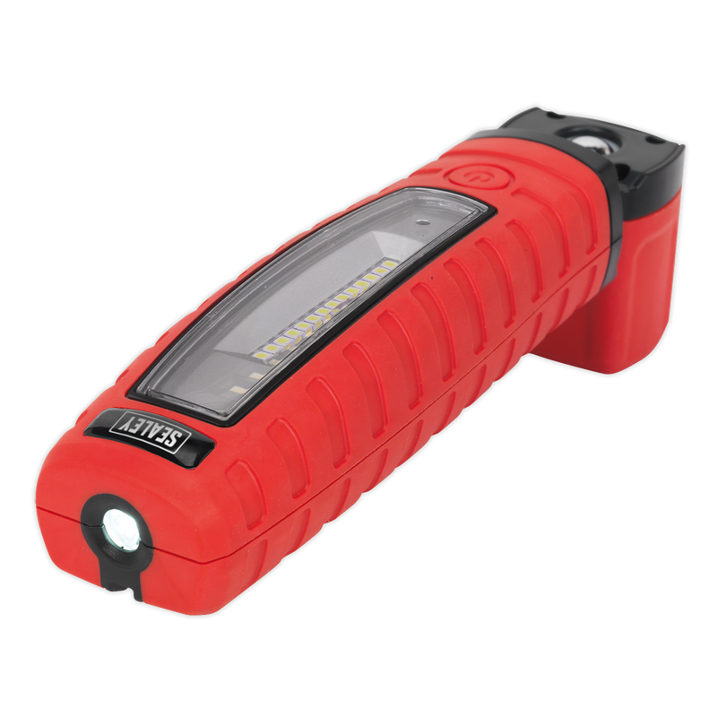 Sealey LED360R 360‚Äö√†√∂‚àö√°¬¨¬®‚Äö√†√ª 14 SMD LED & 3W SMD LED Red Lithium-ion Rechargeable Inspection Light